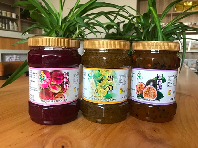 玫瑰花花茶、桂花花茶、百香果花茶