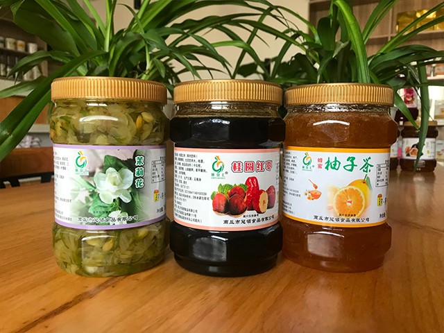 茉莉花花茶、桂圓紅棗花茶、柚子花茶